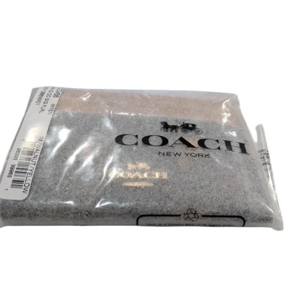 Coach Mini Skinny ID Case Wallet Signature Canvas Floral Print CCV88 NWT - Picture 4 of 6